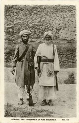 Pakistan Pakistan: Unused photo postcard titled ‘Afridis. The ...