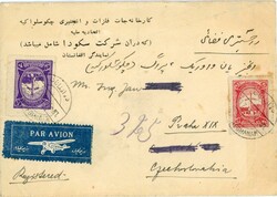 Postal HistoryAfghanistan: 1949 SKODA Co. imprinted registered ...