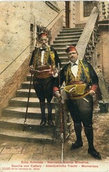 Montenegro Montenegro: Unused postcard of Locals of Kotor with ...