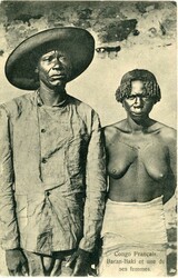 Belgian Congo Baran Baki and WifeBelgian Congo: Unused postcard ...