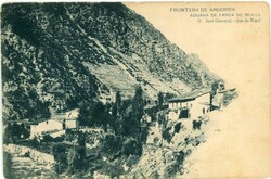 Postcards Andorra: Unused postcard titled ‘Frontera de Andorra ...