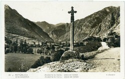 Postcards Andorra: 1933 photo postcard titled ‘Croix de Terme’ to ...