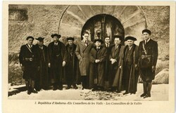 Postcards Andorra: Unused postcard titled ‘Les Conseillers de la ...