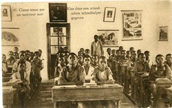 Belgian Congo 1fr Black Teacher Class Picture Stationery Belgian ...