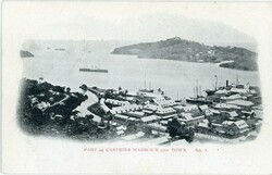 St. Lucia St. Lucia: Unused postcard titled ‘Part of Castries ...