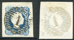 Stamps & Covers Portugal: 1856 King Pedro V 25r. with dotted ‘1’ ...
