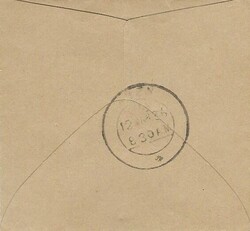 Postal History Aden: 1936 (12 Mar) small envelope franked St Lucia ...
