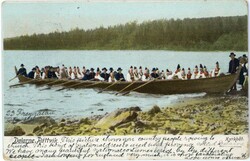 Sweden Sweden: 1906 postcard titled ‘Dalarne Rattvik. Kyrkbat’ to ...