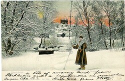 Sweden Sweden: 1906 postcard titled ‘Skansen’ to England. (B33704)