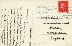 Sweden Sweden: 1932 photo postcard to England titled ‘Kungl. ...