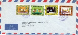 Postal HistoryJordan: 1984 commercial cover to Ashford franked with ...