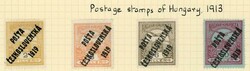 Stamps Czechoslovakia: 1919 stamps of 1913 of Hungary overprinted ...