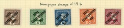 Stamps Czechoslovakia: 1919 newspaper stamps of 1916 of Austria ...