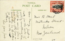 Tonga Tonga: circa 1900 postcard titled ‘Blow Holes at Houma ...