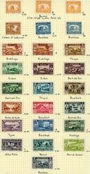Stamps Lebanon: 1930-36 various views mint o.g. set of 25. Sg. ...