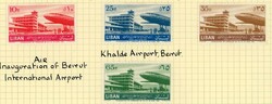 Stamps Lebanon: 1954 Airmail mint o.g. set. Sg. 501/504.&nbsp;* ...