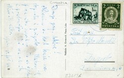 Bosnia Bosnia: 1944 dated postcard of an old man smoking franked with ...