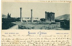 Kingdom (pre 1940)Greece: 1900 Athens Temple of Jupiter embossed 10l. ...