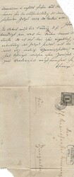 Postal History German States: Baden: 1852 part entire to Weingarten ...