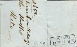 Postal History German States: BADEN: 1852 (11 Mrz) entire to ...