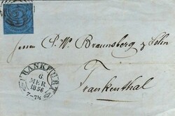 Postal History German States: THURN und TAXIS: 1856 (6 Mer) outer ...