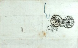 Postal History Germany: 1857 entire from Rostock to Bordeaux bearing ...