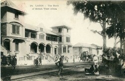Nigeria - Lagos Nigeria: 1908 postcard titled ‘Lagos The Bank of ...