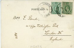 Nigeria - Lagos Nigeria: 1911 postcard of Lagos to London. (H13479)