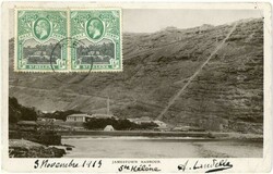 St. Helena Saint Helena: 1913 postcard of Jamestown Harbour to Brest, ...
