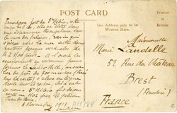 St. Helena Saint Helena: 1913 postcard of Jamestown Harbour to Brest, ...