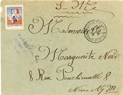 Postal History France: 1915 (26 June). Cover to Nice from Marseilles ...