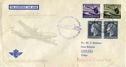 Republic Turkey:1956 (19 April). Amsterdam Ankara KLM first flight ...