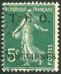 StampsSyria: 1919 (21 November). Issued at Beirut on French stamps ...