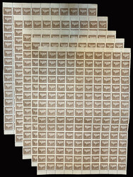 1949 East China 天津版邮运图伍圆整版5版, 共750枚