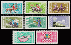 1961 Postal Modernization set incl. MS, one MS with wrinles at left