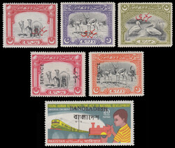 PAKISTAN Bahawalpur 5 different Official stamps, plus Pakistan stamp ...