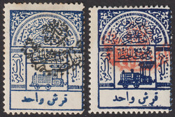 HEJAZ Nejdi Occupation of Hejaz 1925 Mi:37a+b with Hejaz Railway Tax ...