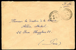 FRENCE 1938 Fieldpost in Der Levante with VAGUMESTRE D'ETAPES ...