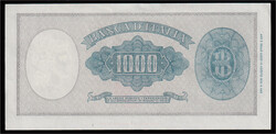 ITALY 1000 Lire Banknote 1947 uncirculated but with a small tear on ...