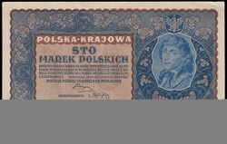 POLAND 1919 State Loan Bank 100 Marek and 1000 Marek, uncirculated, ...