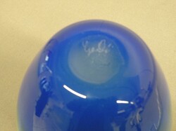 Schwere Vase sign., 22 cm hoch