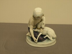 Porzellanfigur Kunstabteilung Schaubach, , "Brüderchen und ...