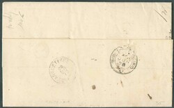 N°35 - 50c. gris obl. sc ANVERS (STATION) 22 MAI 1878 sur lettre ...
