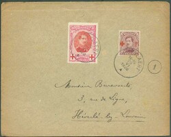 N°133-140 - 10c. ALBERT CROIX-ROUGE + 20c. CROIX-ROUGE 1918 obl. sc ...