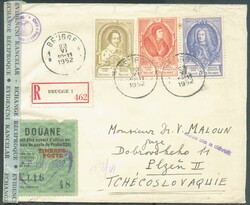 N°881-884-887 -1Fr.75, 3Fr. et 5Fr.75 U.P.U. obl. sc BRUGGE 1 sur ...