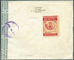 N°881-884-887 -1Fr.75, 3Fr. et 5Fr.75 U.P.U. obl. sc BRUGGE 1 sur ...