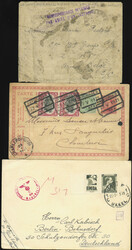 Lot varié de 7 documents (1918/1942) dont une lettre avec griffe ...