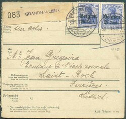 Coté ALLEMAND - TB ensemble varié de 29 documents (Enveloppes ou ...