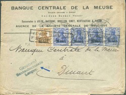 OC N°30-31(4) obl. dc K.D. FELDPOST 1917 sur lettre avec tp annulés ...