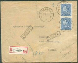 N°430a(2)-431 - Affr. POORTMAN à 7Fr.50 obl. sc ST-GILLES ...